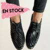 Mocasín Milenka cebra negro
