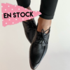 Mocasín Pola en escama negro