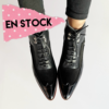 Botin Vicentica richato, reno y cuero negro