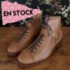 Botin Mariana cuero y reno camel