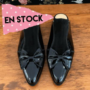 Puntilla Magnolia richato y reno negro