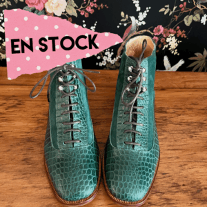 Botín Eglantina coco y reno verde