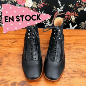 Botín Eglantina cuero y reno negro