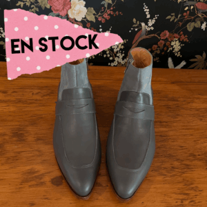 Botín Lia cuero y reno gris