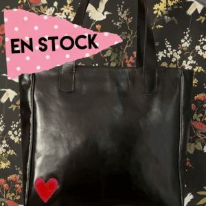 Bolso tote Lola cuero negro