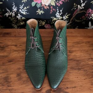 Botin Emilia coco verde • A pedido