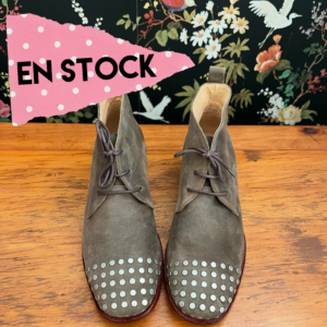 Botín Juana Roberta renobuck taupe